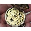 Image 7 : 4 Small pocket watches - For parts/repair - 3 silver cases, 1 gold tone