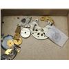 Image 5 : Misc. Vintage pocket watch parts, dials for repair