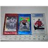 Image 1 : 3 "Braden Holtby" in hard plastic cases, including Graded #10 Rookie Card