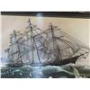 Image 2 : sea witch 3D masted nautical ship framed string art by Stuart leech 23"x17"