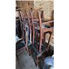 Image 3 : Seven antique wooden chairs