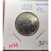 Image 1 : 1973 Small Bust Canadian 25 Cents. Proof Like.