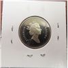 Image 2 : 1990 Canadian 25 Cents. Proof with Ultra Heavy Cameo. Bright White.