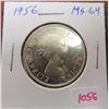 Image 1 : 1956 Canadian Silver 50 Cents. MS-64.