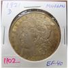 Image 1 : U.S. 1921D Morgan Silver Dollar. Denver Mint. EF-40.
