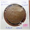 Image 1 : Great Britain. 1936 Penny. Last issue of King George V. VF+.