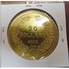 Image 2 : British Columbia. 1862 $20. Replica of a very rare gold coin. BU.