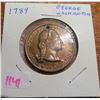 Image 1 : 1789 George Washington medal. First President of the U.S.A. Holed for suspension. VF.