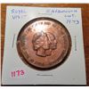 Image 1 : 1973 Royal Visit to Scarborough, Ontario bronze medal. Large 37mm medal. AU.