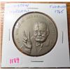 Image 1 : 1965 Sudbury, Ontario medal depicting Winston Churchill. Reverse is Canada’s Centennial Numismatic P
