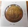 Image 2 : Lions International brass medal. Large 37mm medal with loop for wearing. BU.