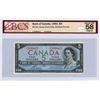 Image 1 : 1954 BCS certified Canada five dollar bank note AU58