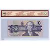 Image 2 : 1989 BCS certified Canada ten dollar bank note UNC62