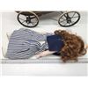 Image 5 : Vintage baby doll stroller, c/w doll and clothes