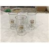 Image 2 : Set of four Bailey's Irish Cream tulip shaped snifter glasses.  Gold Celtic Knot.