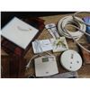 Image 3 : lot of power cords , surge protectors , wooden trays , misc. items