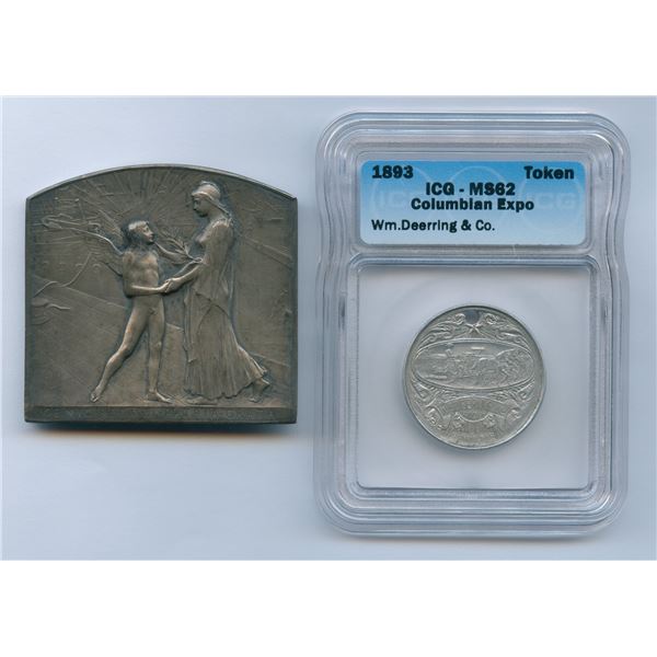 Columbian Exposition - Lot of 2 Medals