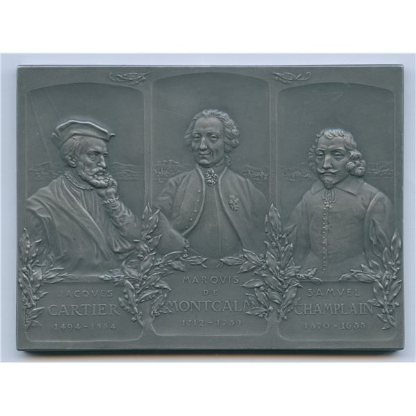 1608-1908 Founders of French Canada Plaquette