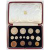 Image 1 : Great Britain - George VI 1937, 15 Coin Specimen Set.