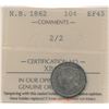 Image 1 : 1862 New Brunswick Ten Cents