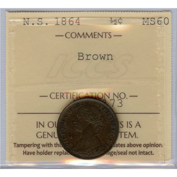 1864 Nova Scotia Half Cent