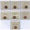 Image 1 : 1945 - 1948 One Cent - ICCS Graded Lot of 7