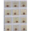 Image 1 : 1967 - 1975 One Cent - ICCS Graded Lot of 12 - Part 3