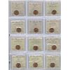 Image 1 : 1976 - 1986 One Cent - ICCS Graded Lot of 24 - Part 4