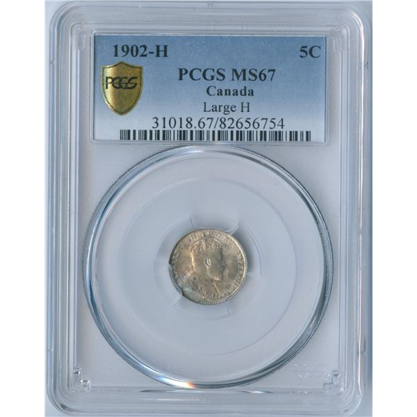 1902H Five Cents - Large H