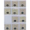 Image 1 : 1948 - 1954 Five Cents - ICCS Graded Lot of 11