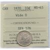 Image 1 : 1870 Ten Cents - Wide 0