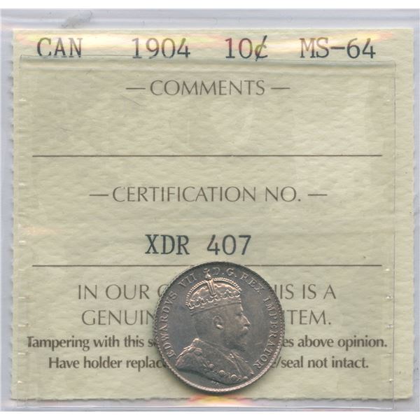 1904 Ten Cents