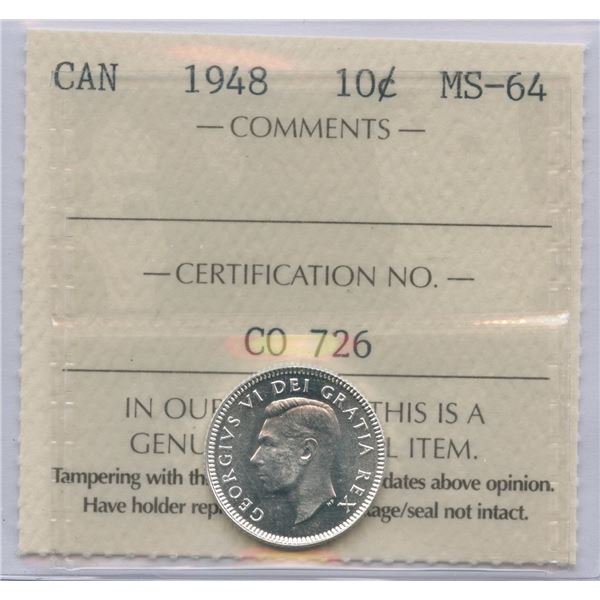 1948 Ten Cents