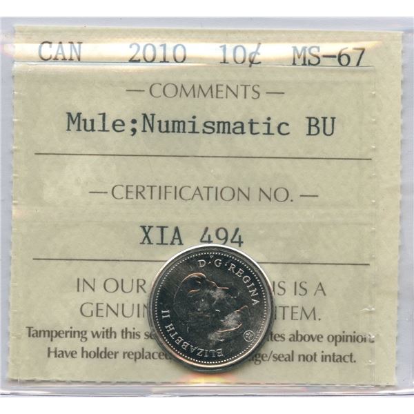 2010 Ten Cents - Mule