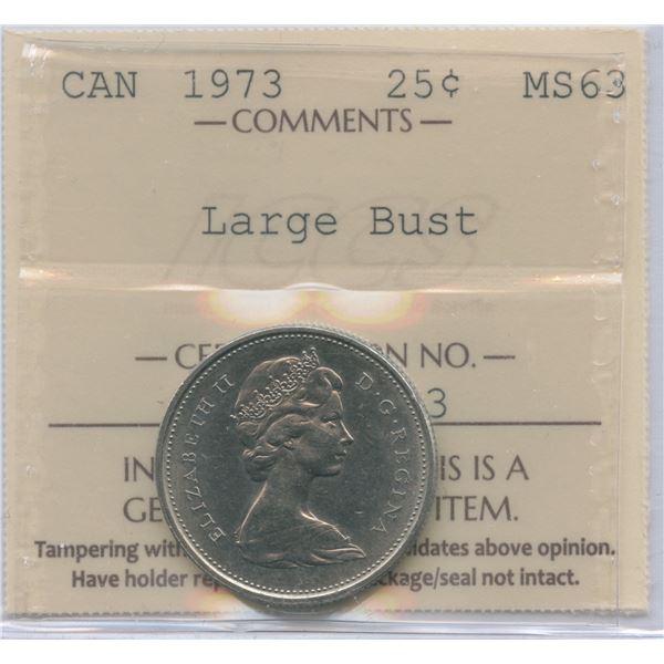 1973 Twenty-Five Cents - Large Bust