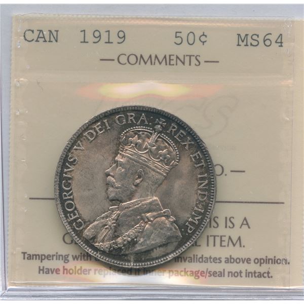 1919 Fifty Cents
