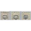 Image 1 : 1944 Fifty Cents - ICCS Graded Trio