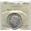 Image 1 : 1947 Fifty Cents - Maple Leaf
