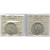 Image 1 : 1952 Fifty Cents - ICCS Graded Lot of 2