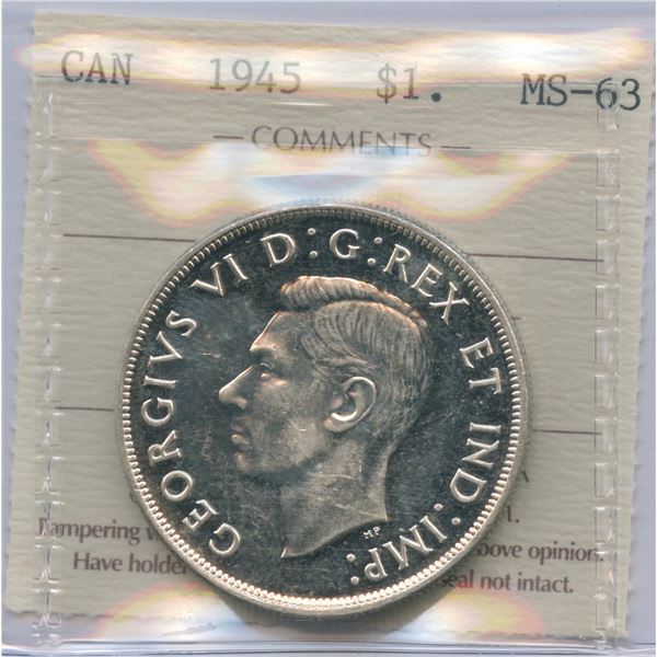 1945 Silver Dollar