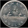 Image 2 : 1947 Silver Dollar - Maple Leaf