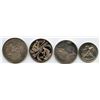 Image 1 : Lot of 4 Cobalt Silver Rounds.