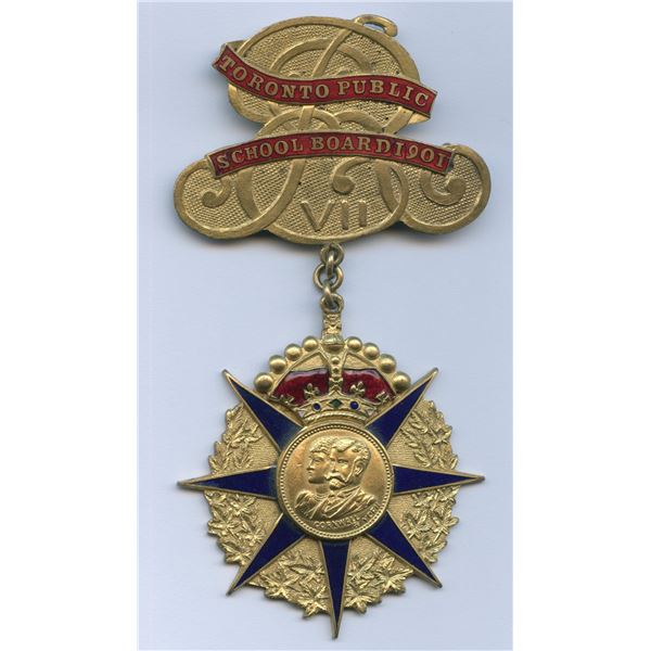 1901 Royal Visit Badge - Toronto Public School Board