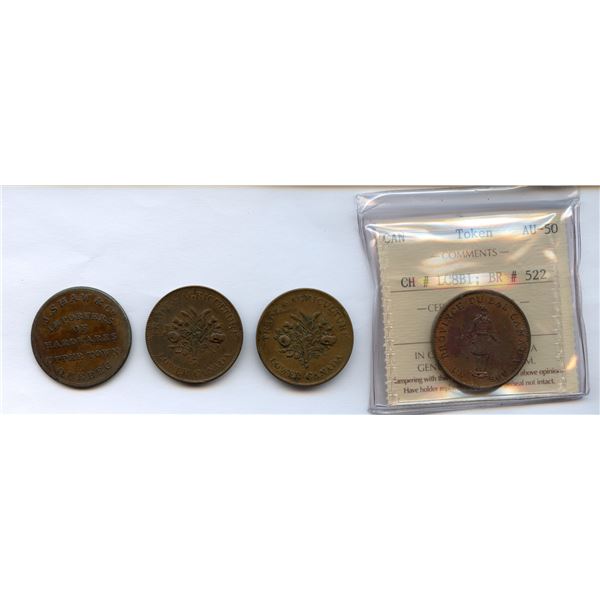 Lower Canada Tokens - Lot of 4