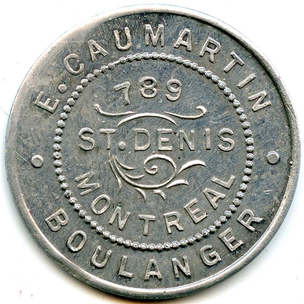 E. Caumartin Post-Confederation Montreal Tokens - Lot of 4