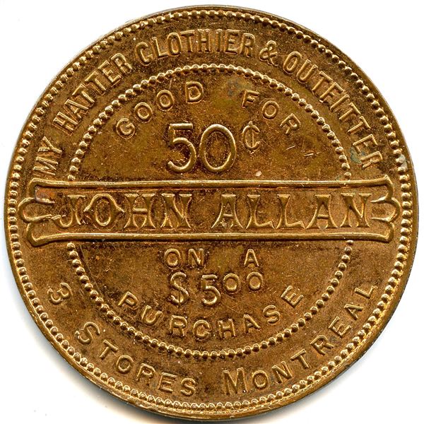 Post-Confederation Quebec Tokens - Lot of 2