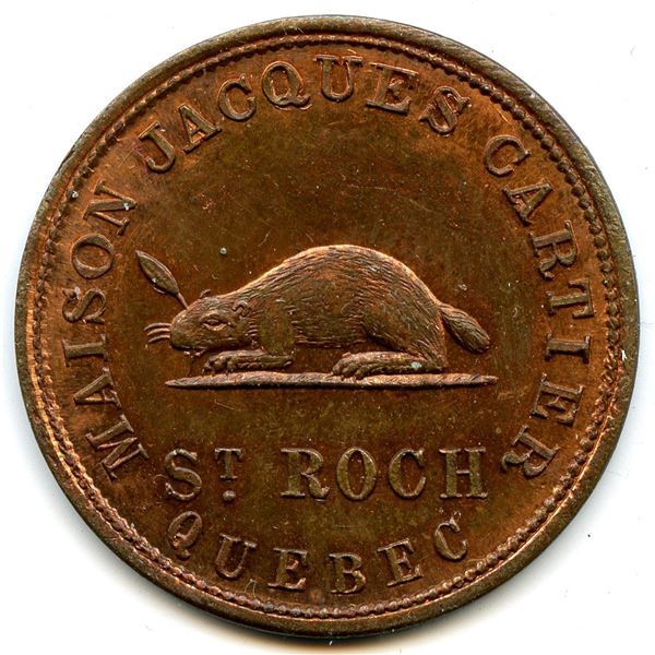 Br 571, LeRoux 971, Jacques Cartier, St. Roch token varieties - Lot of 3