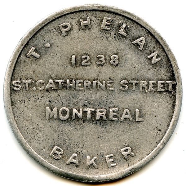 T. Phelan Post-Confederation Quebec Bakery Tokens - Lot of 3