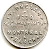 Image 5 : T. Phelan Post-Confederation Quebec Bakery Tokens - Lot of 3
