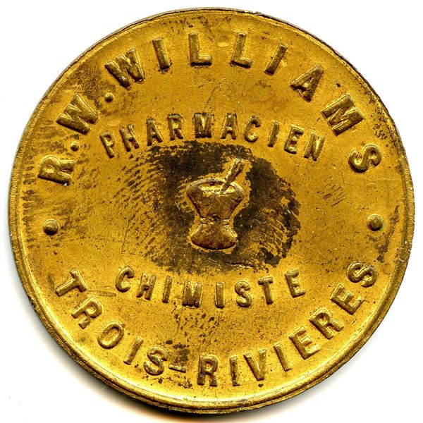 R.W. Williams Post-Confederation Quebec Tokens  - Lot of 2